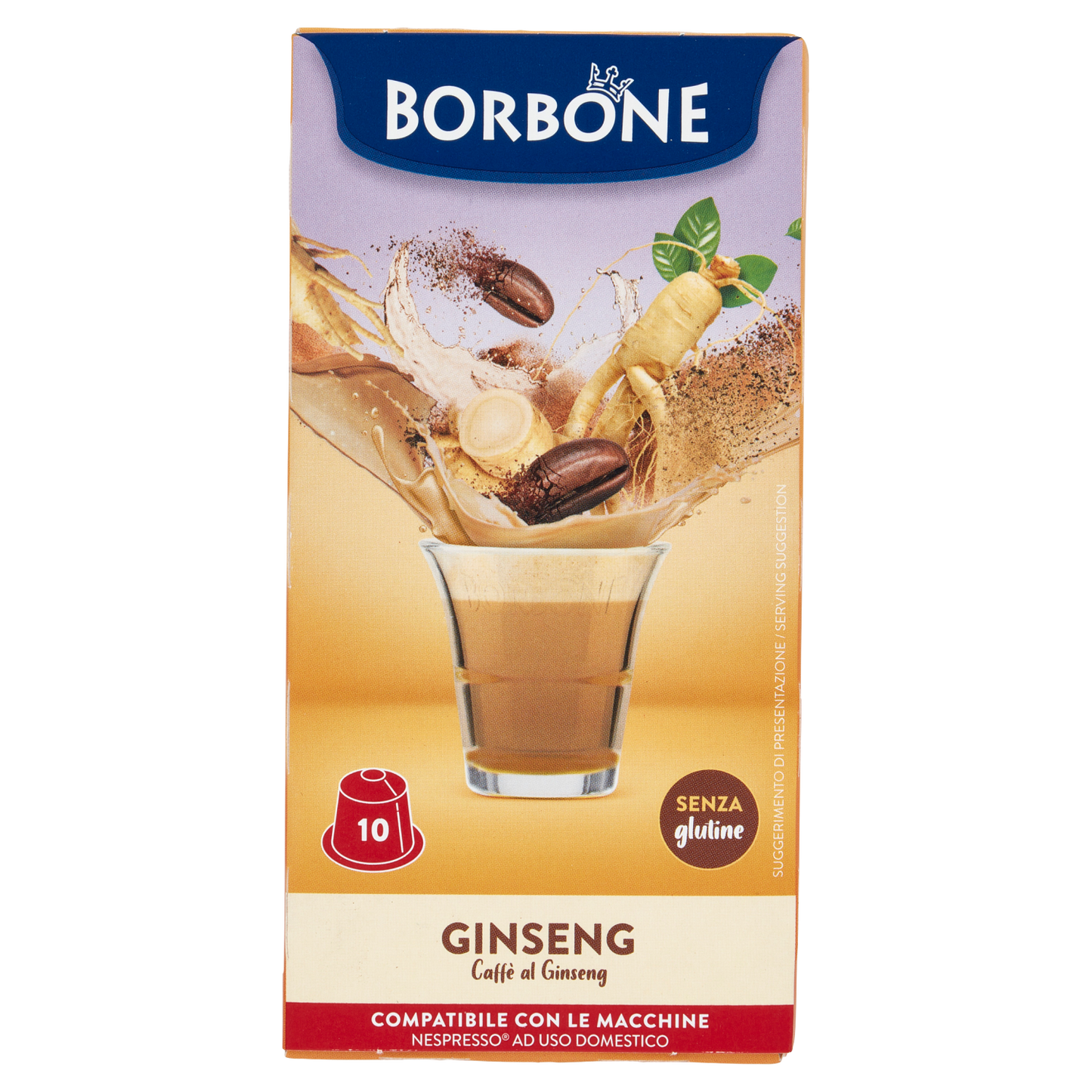 BORBONE GINSENG NESPRESSO 10 CAPSULE 65 GR
