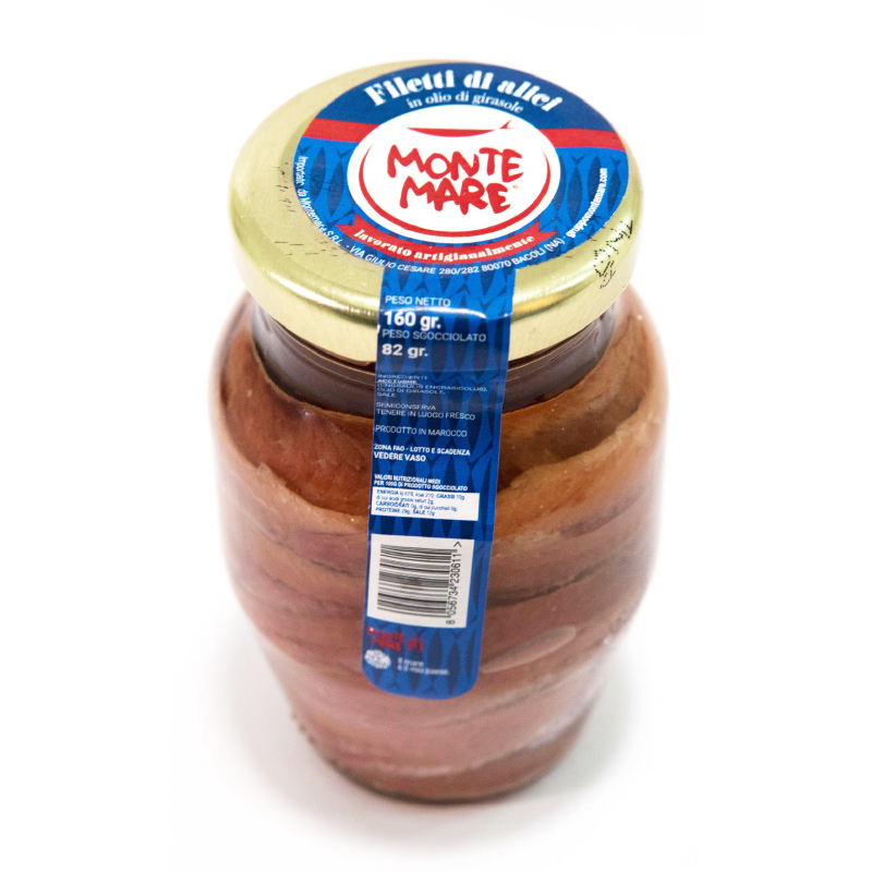 Filetti di acciughe Montemare 80g