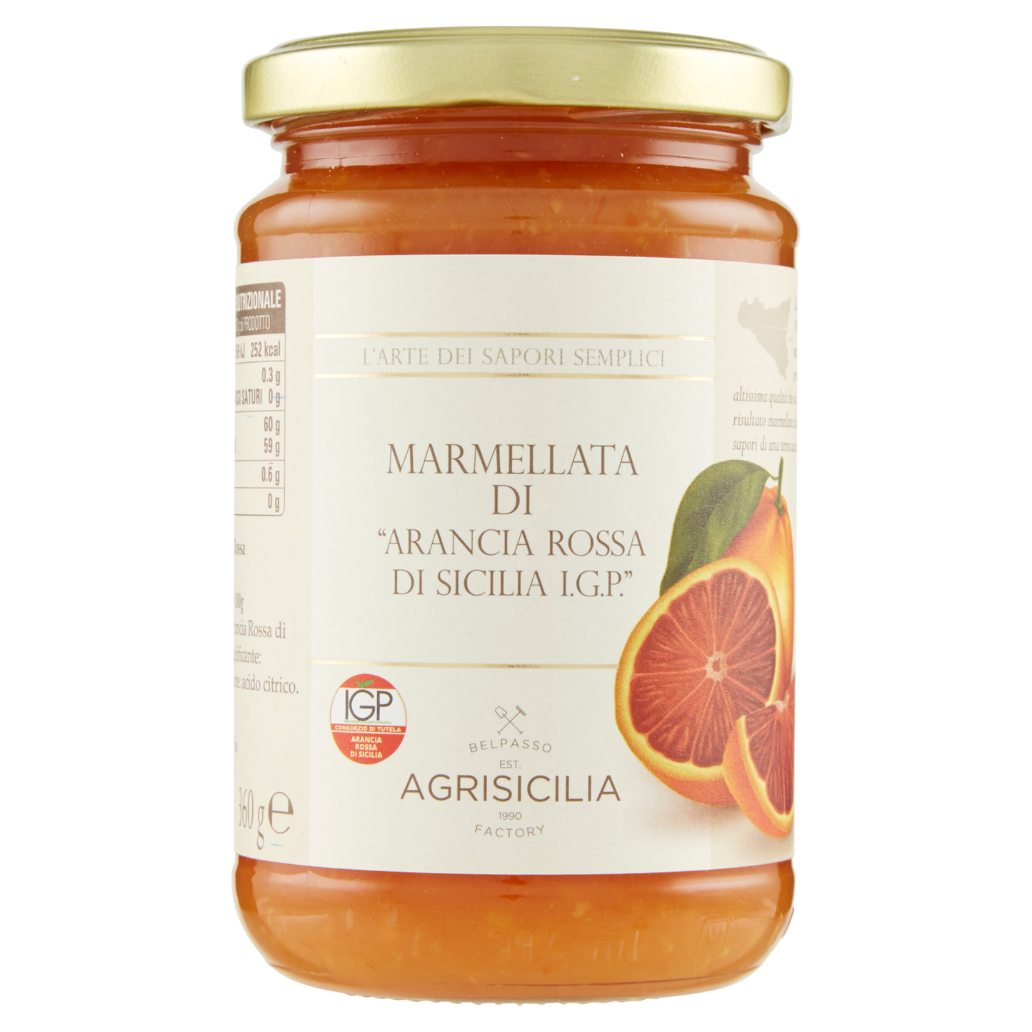 Agrisicilia Marmellata di Arance Rosse di Sicilia IGP 360g