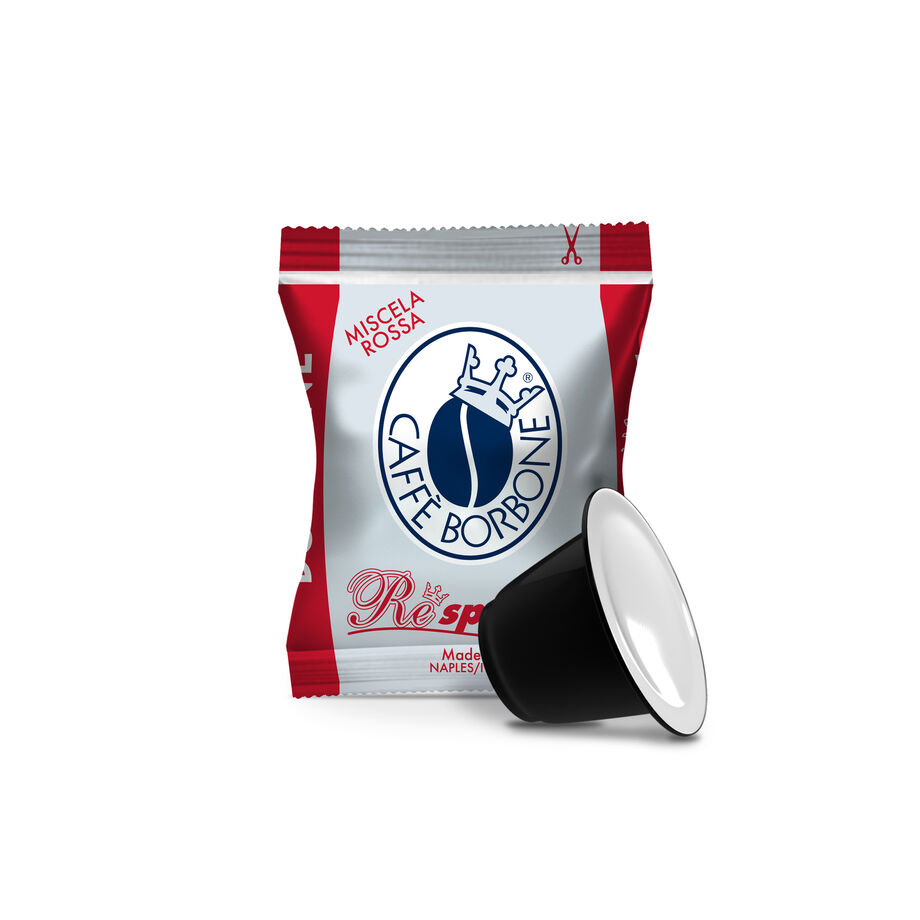 100 Capsule Borbone Compatibili con macchine ad uso domestico Nespresso®* Miscela ROSSA