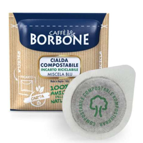 Borbone 150 Cialde Caffè ESE 44 mm COMPOSTABILE INCARTO RICICLABILE
