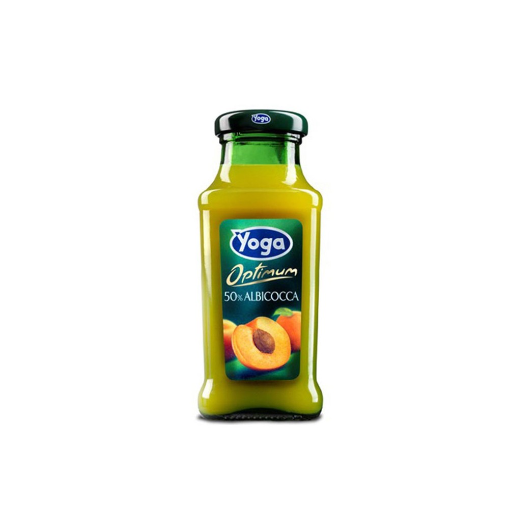 YOGA SUCCO ALBICOCCA -20CL - Confezione da 24 Bottiglie Vetro da 20 cl - LINEA OPTIMUM