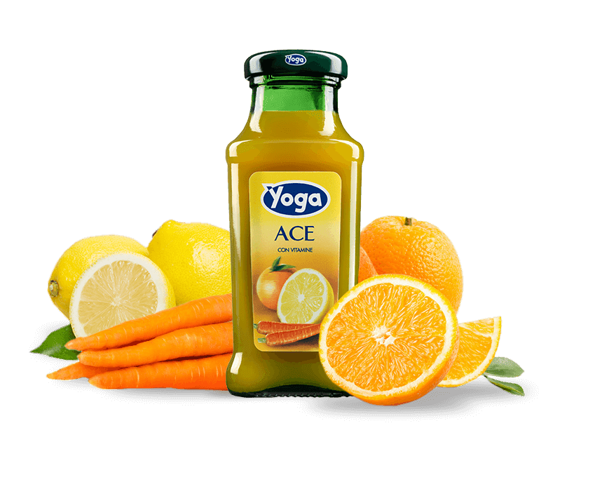 YOGA SUCCO ACE-20CL - Confezione da 24 Bottiglie in Vetro - LINEA CLASSIC