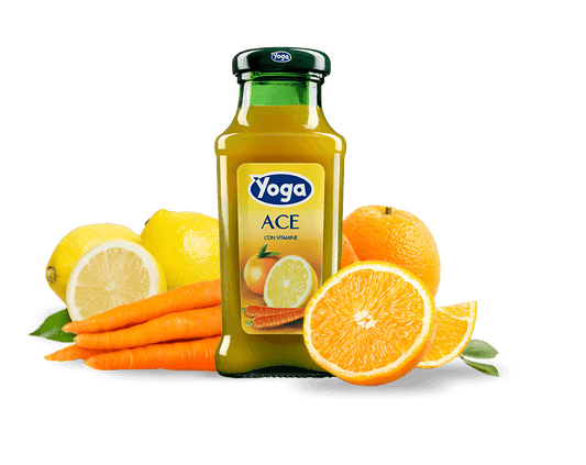 YOGA SUCCO ACE-20CL - Confezione da 24 Bottiglie in Vetro - LINEA CLASSIC