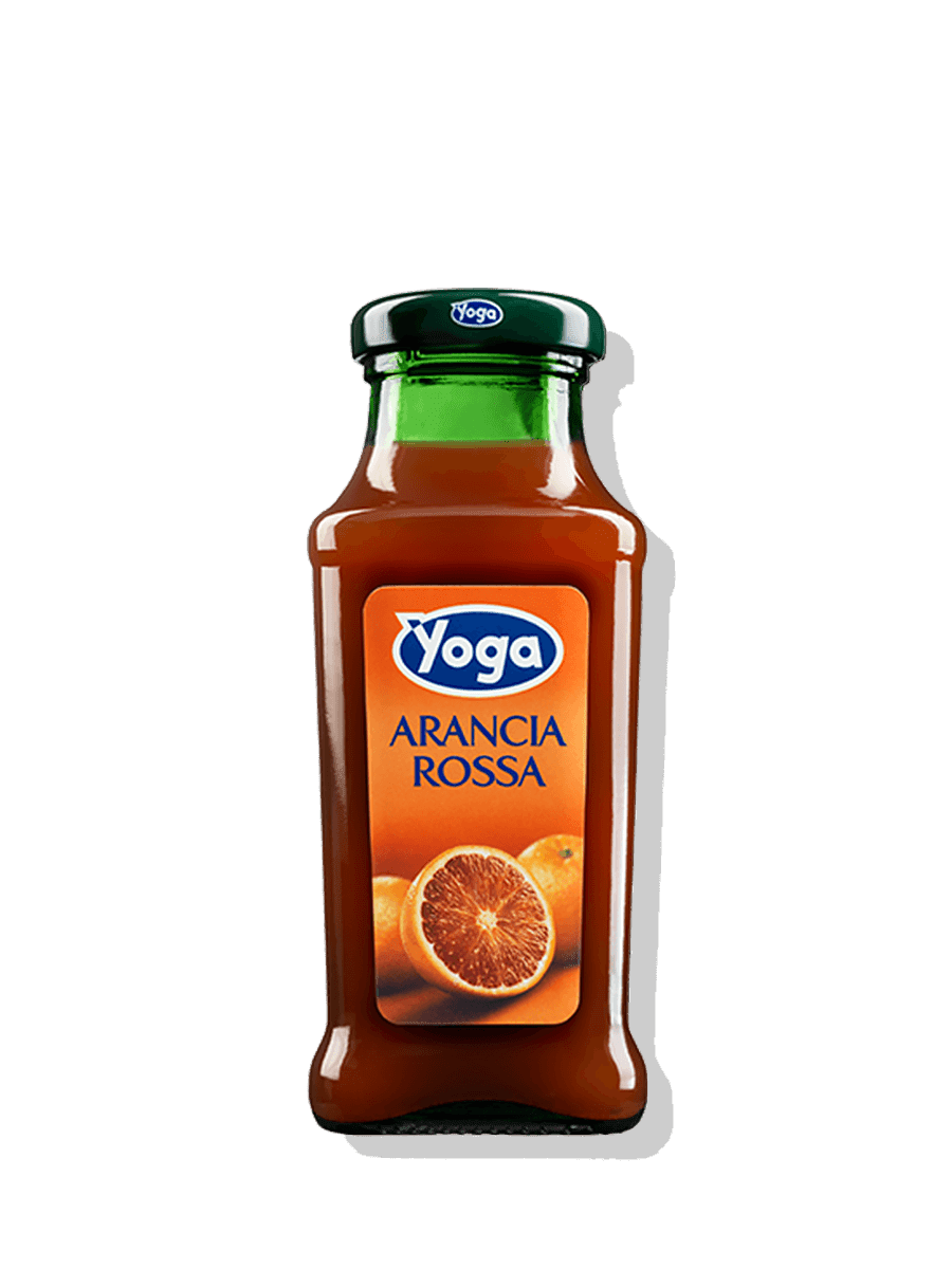 YOGA SUCCO ARANCIA ROSSA -20CL - Confezione da 24 Bottiglie Vetro - LINEA CLASSIC