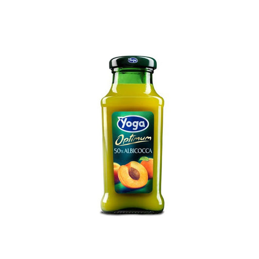 YOGA SUCCO ALBICOCCA -20CL - Confezione da 24 Bottiglie Vetro da 20 cl - LINEA OPTIMUM